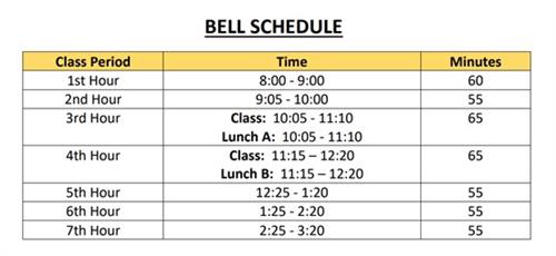 Bell Schedule